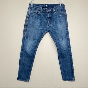 Mr. Completely Selvedge Denim Blue Jeans‎ Medium Wash Skinny Fit Men’s Size 34